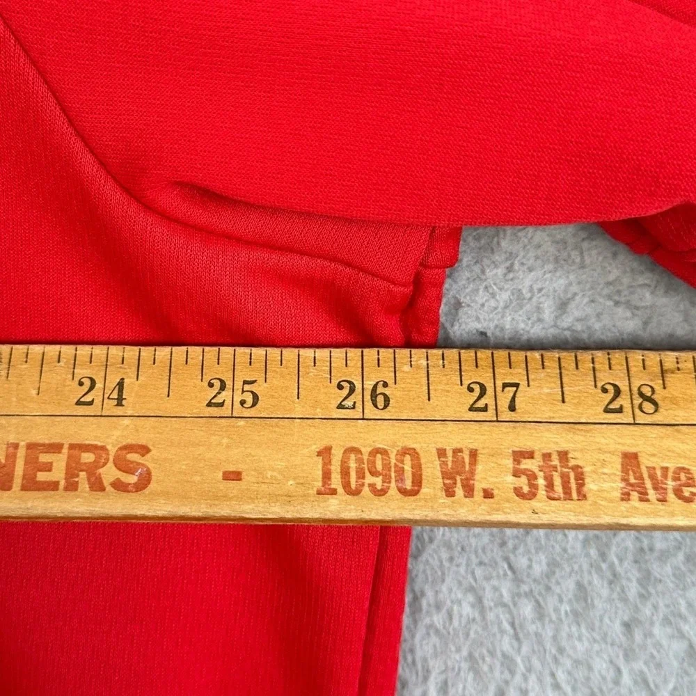 Adidas Hoodie Mens 2XL Red Climalite Pullover Graphic Logo Sweatshirt Drawstring